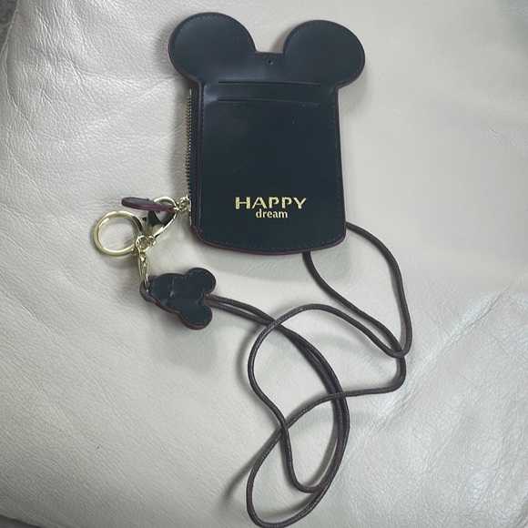 Disney Travelers Mickey Mouse Happy Lanyard - Picture 2 of 6